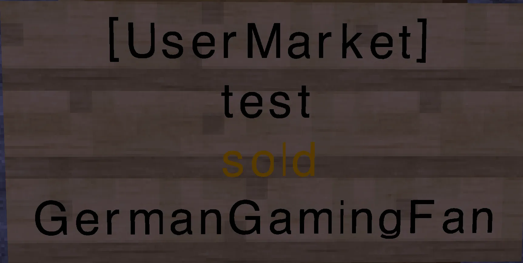 UserMarket — скриншот 3 (Плагины, Minecraft)