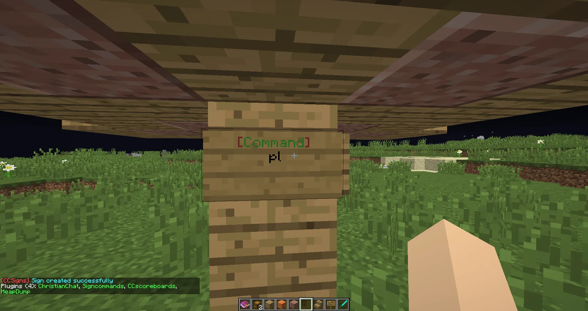 CCSigns — скриншот 1 (Плагины, Minecraft)