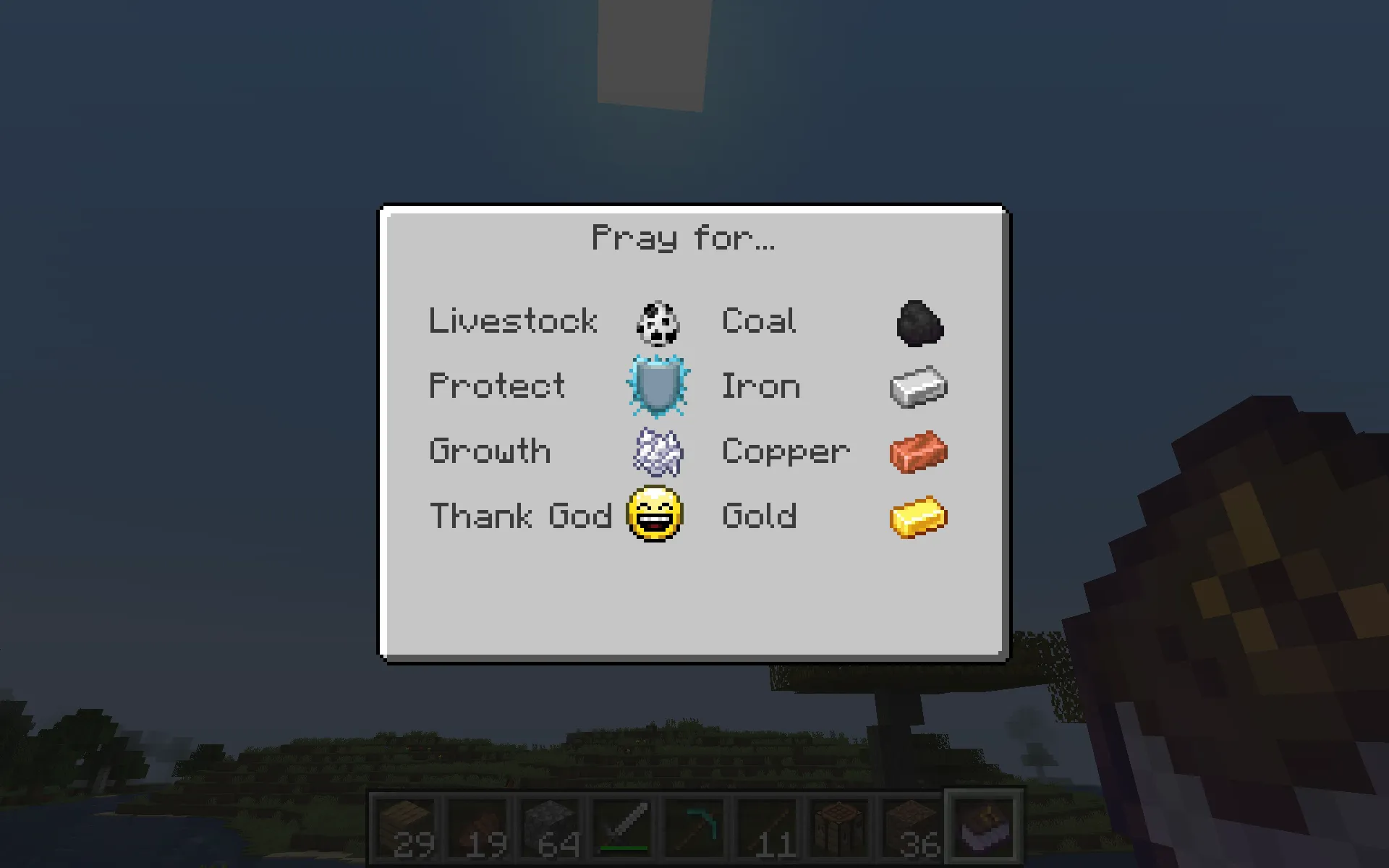 Religion, Моды, Minecraft