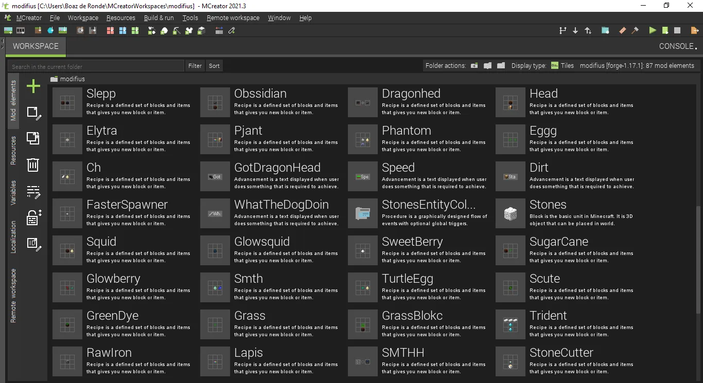 ModForFun&Easyness, Моды, Minecraft
