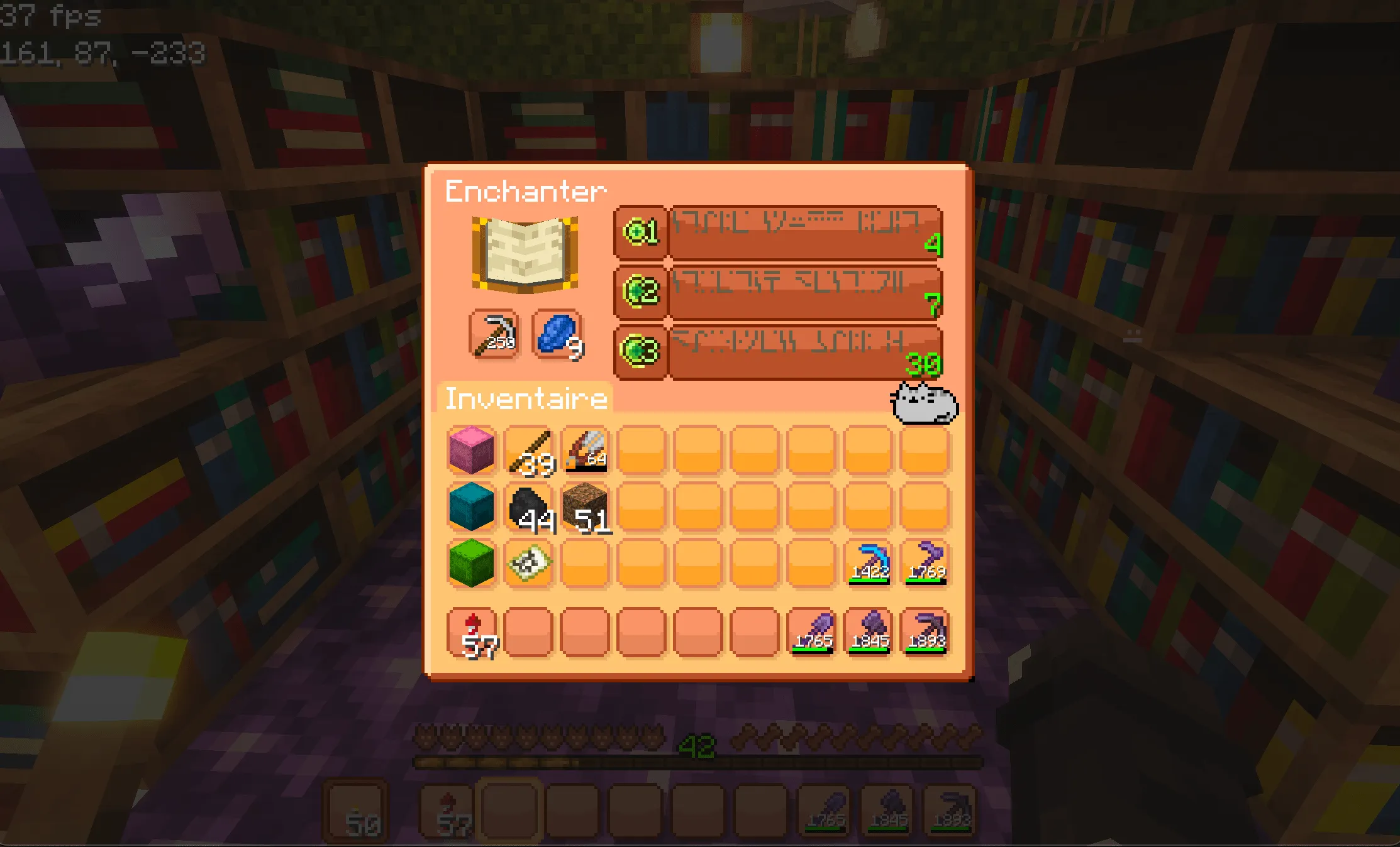 Pusheen GUI, Текстуры, Minecraft