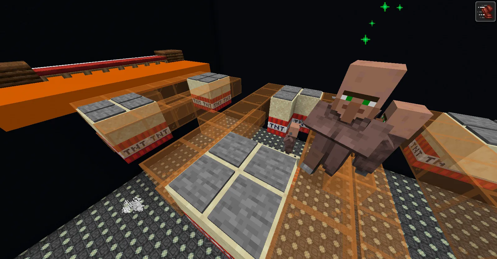villager glass bridge (squid game) — скриншот 4 (Карты, Minecraft)