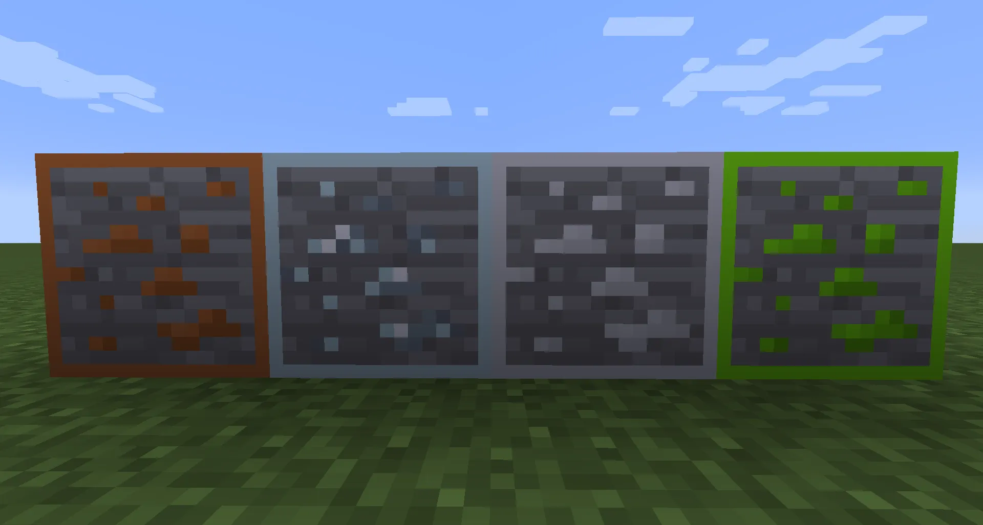 Ore Grids, Текстуры, Minecraft
