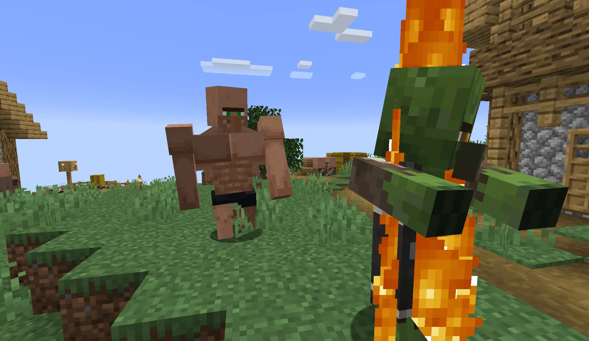 Gigachad Villager, Текстуры, Minecraft