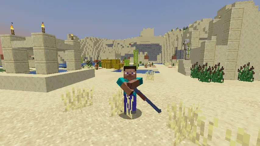 The Wild west : Dust and Outlaws — скриншот 1 (Моды, Minecraft)