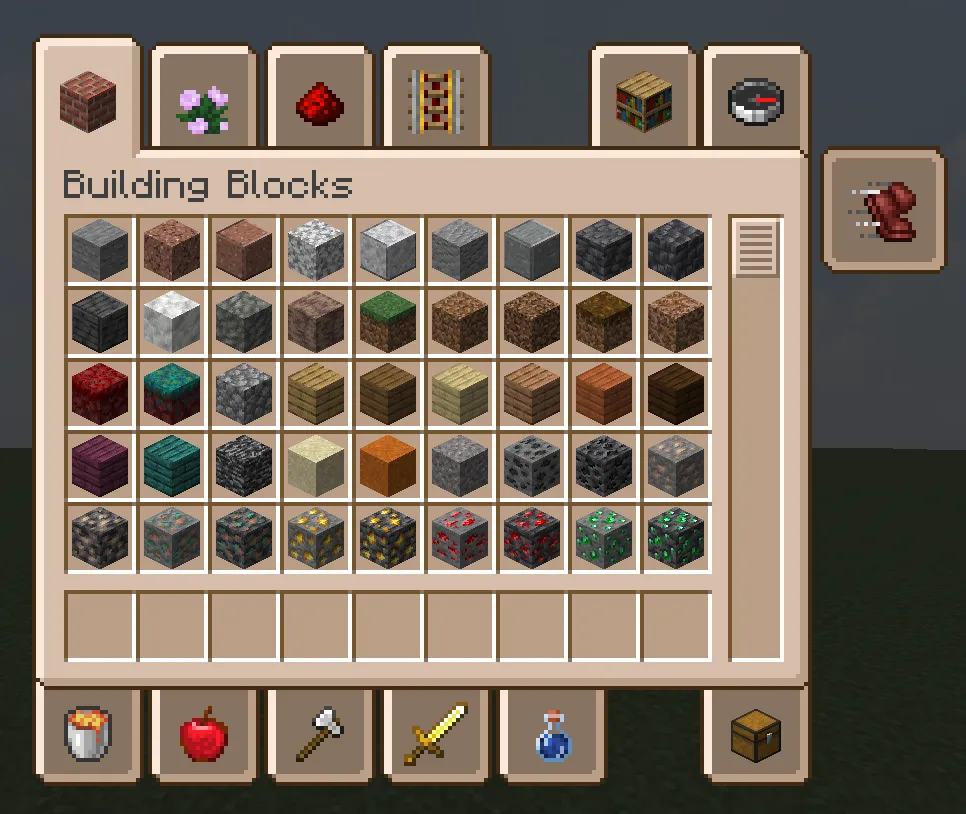 Bread GUI and Hotbar — скриншот 1 (Текстуры, Minecraft)