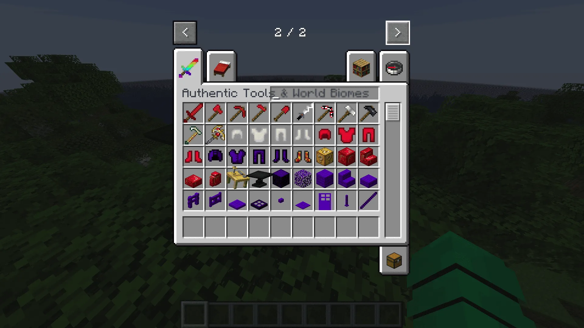 Authentic Tools & Biomes Classic, Моды, Minecraft