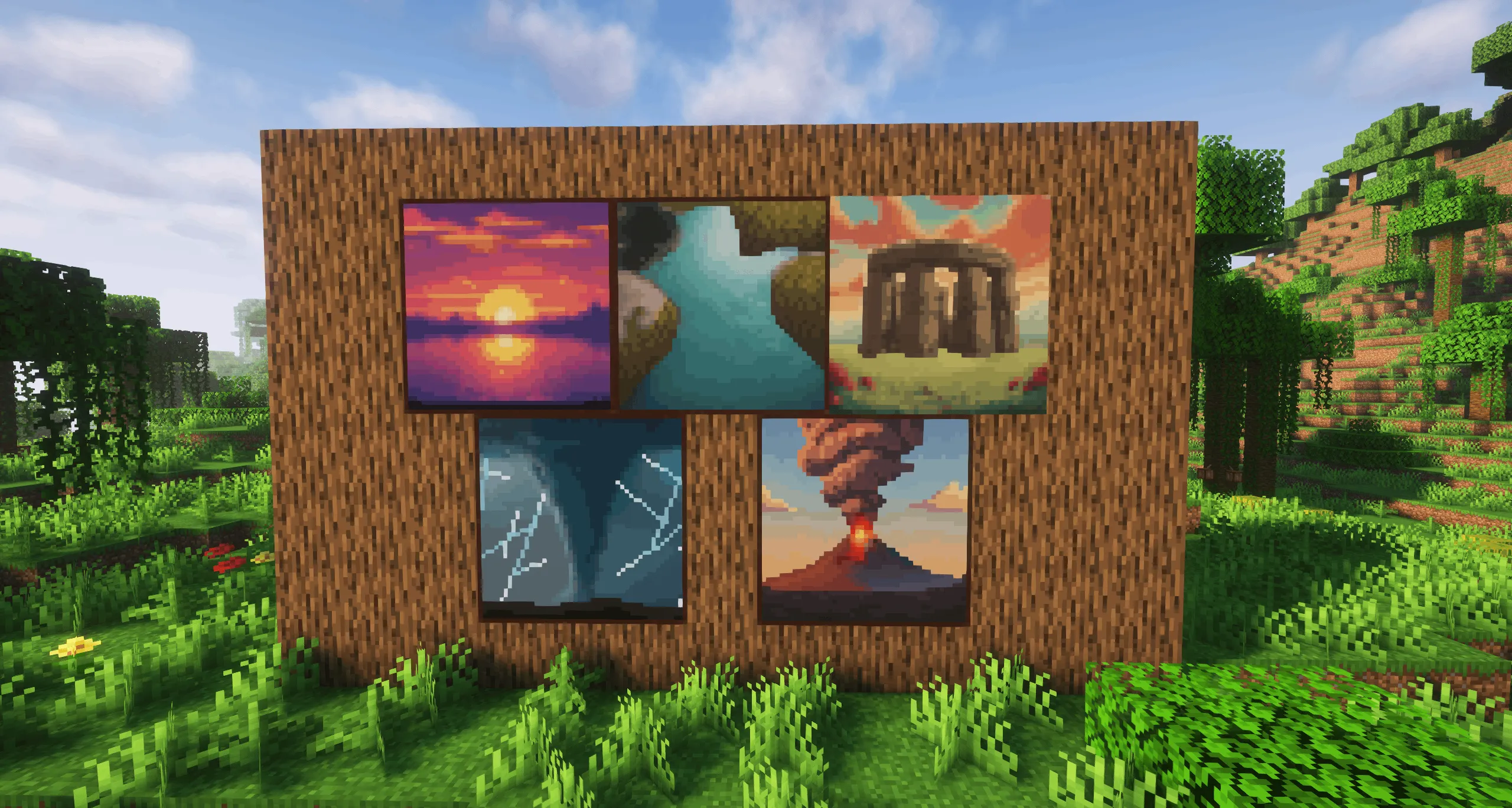 Prehistoric Paintings - Dinosaurs, Landscapes..., Моды, Minecraft