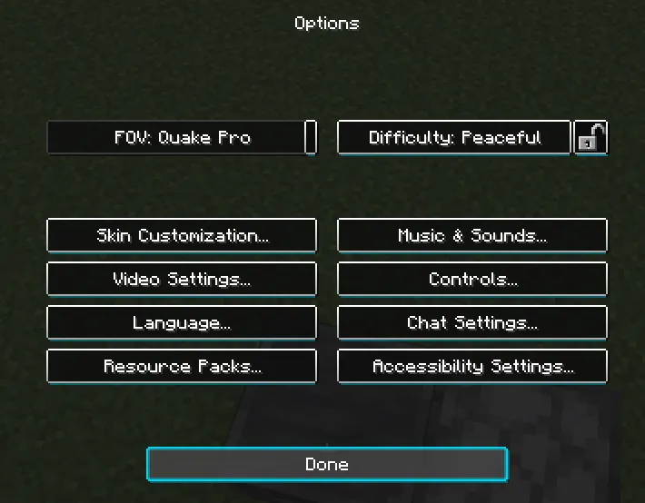 Only cyan gui, Текстуры, Minecraft