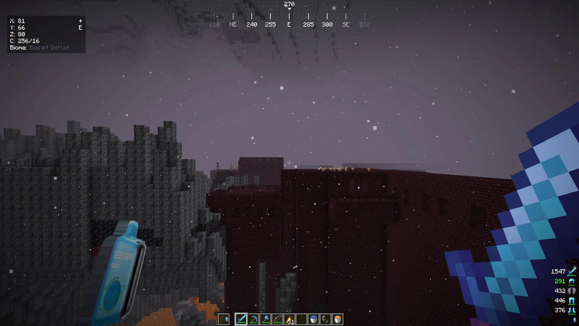 Geek Bar (Blue Razz) Totem — скриншот 1 (Текстуры, Minecraft)