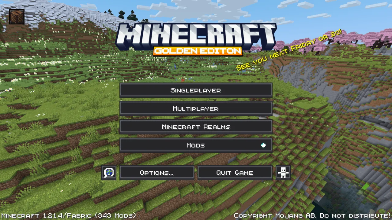 golden edition panorama, Текстуры, Minecraft