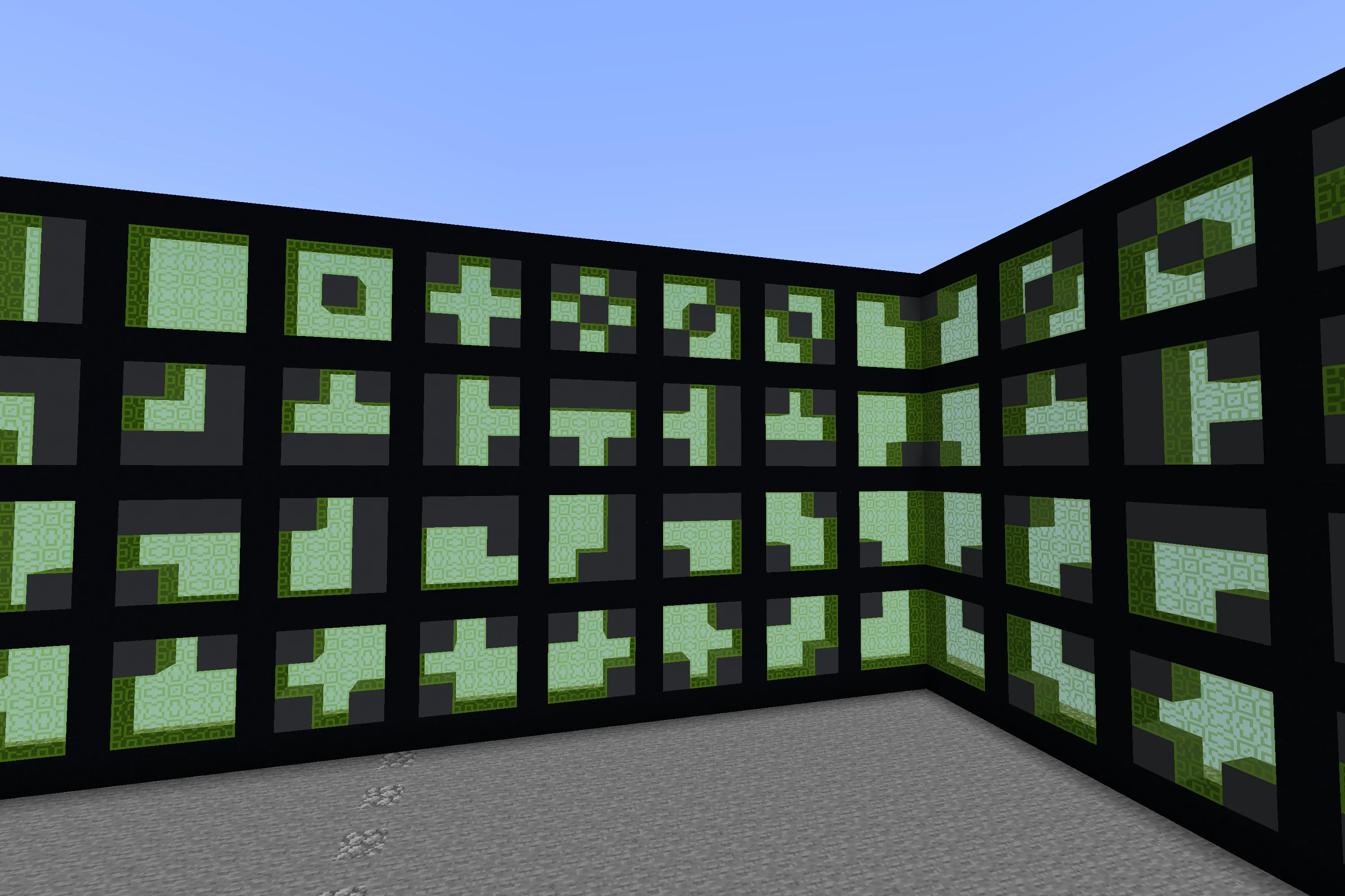 Connected_Clean_Glass_Fusion, Текстуры, Minecraft