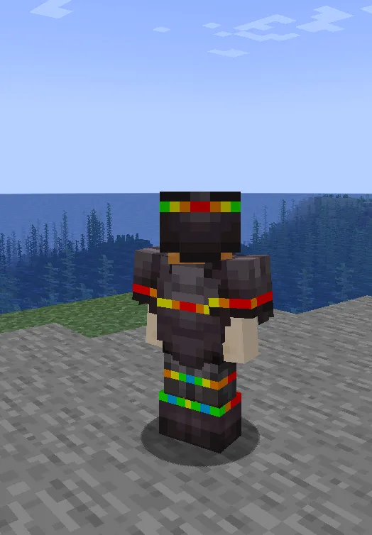 Rainbow trim material, Моды, Minecraft