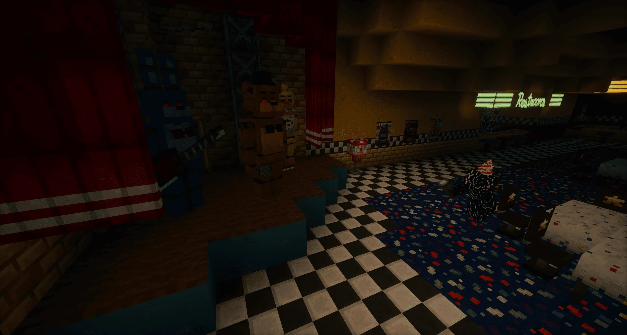 FNAF ADVENTURE - Pikayorld — скриншот 6 (Модпаки, Minecraft)