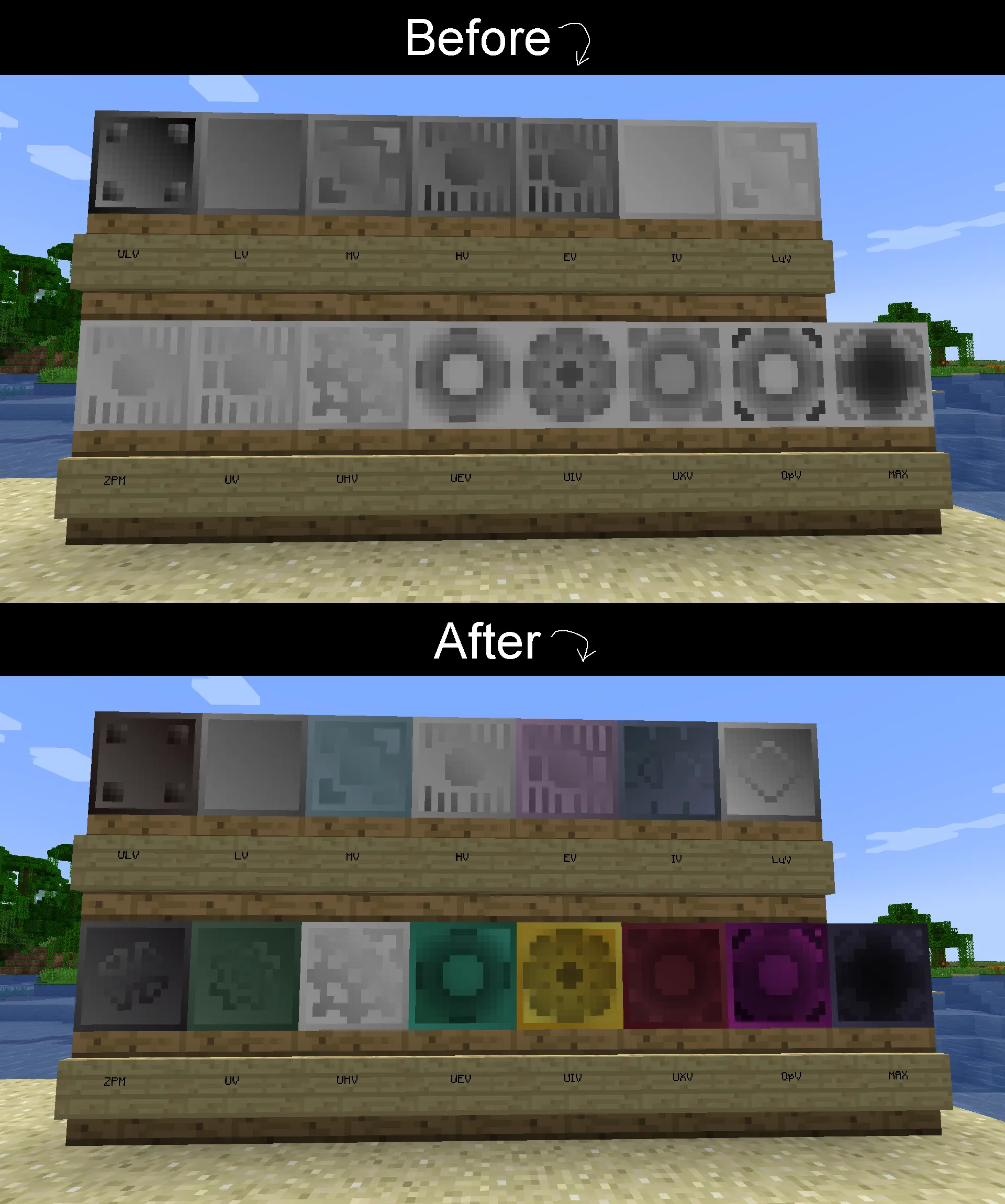 GTCEu Modern Programmer Art Colourful Casings — скриншот 1 (Текстуры, Minecraft)