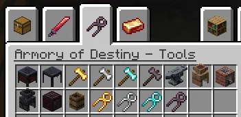 Armory of Destiny, Моды, Minecraft