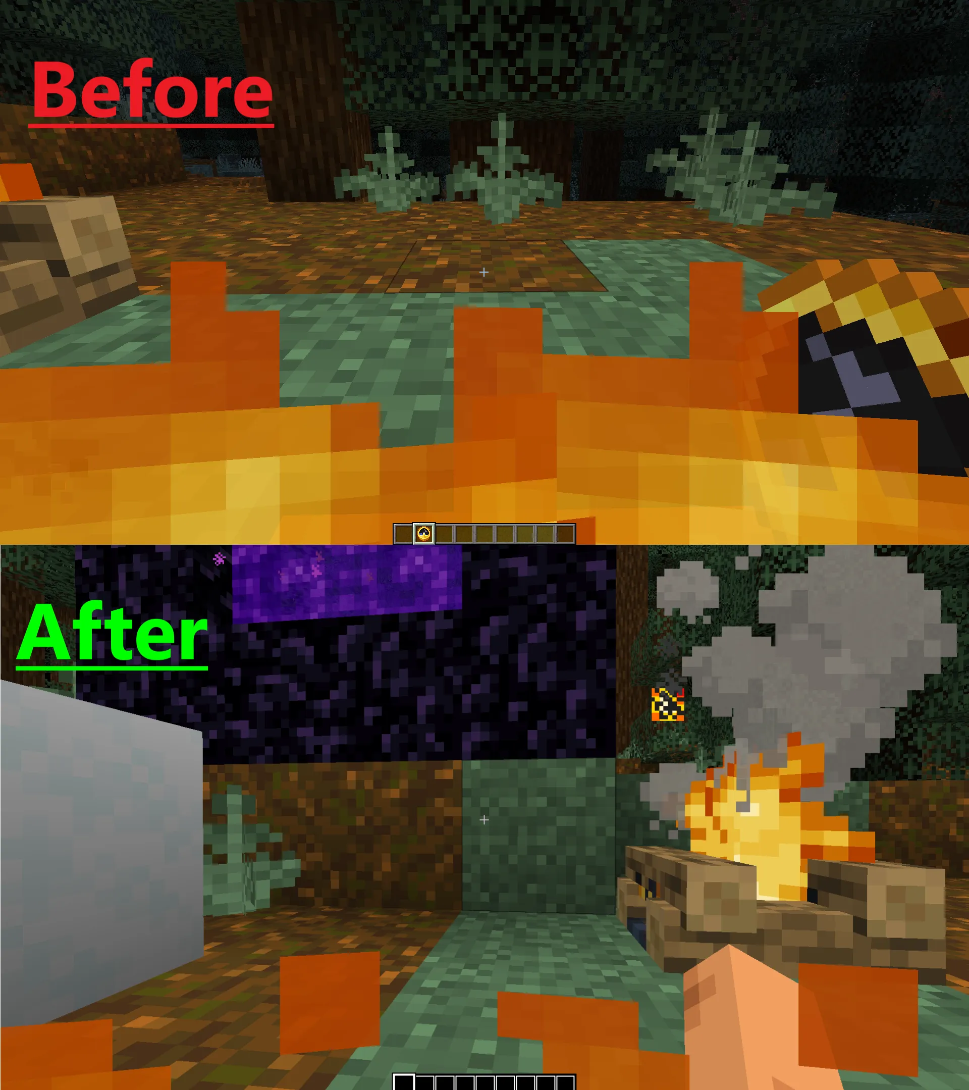 Clear Vision plus, Текстуры, Minecraft
