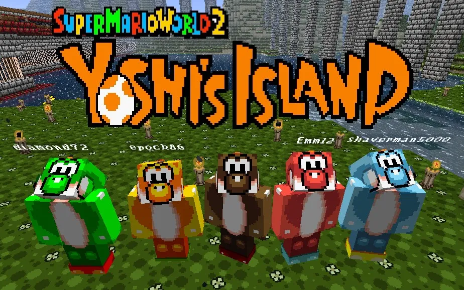Yet Another Yoshi's Island Texture Pack — скриншот 1 (Текстуры, Minecraft)