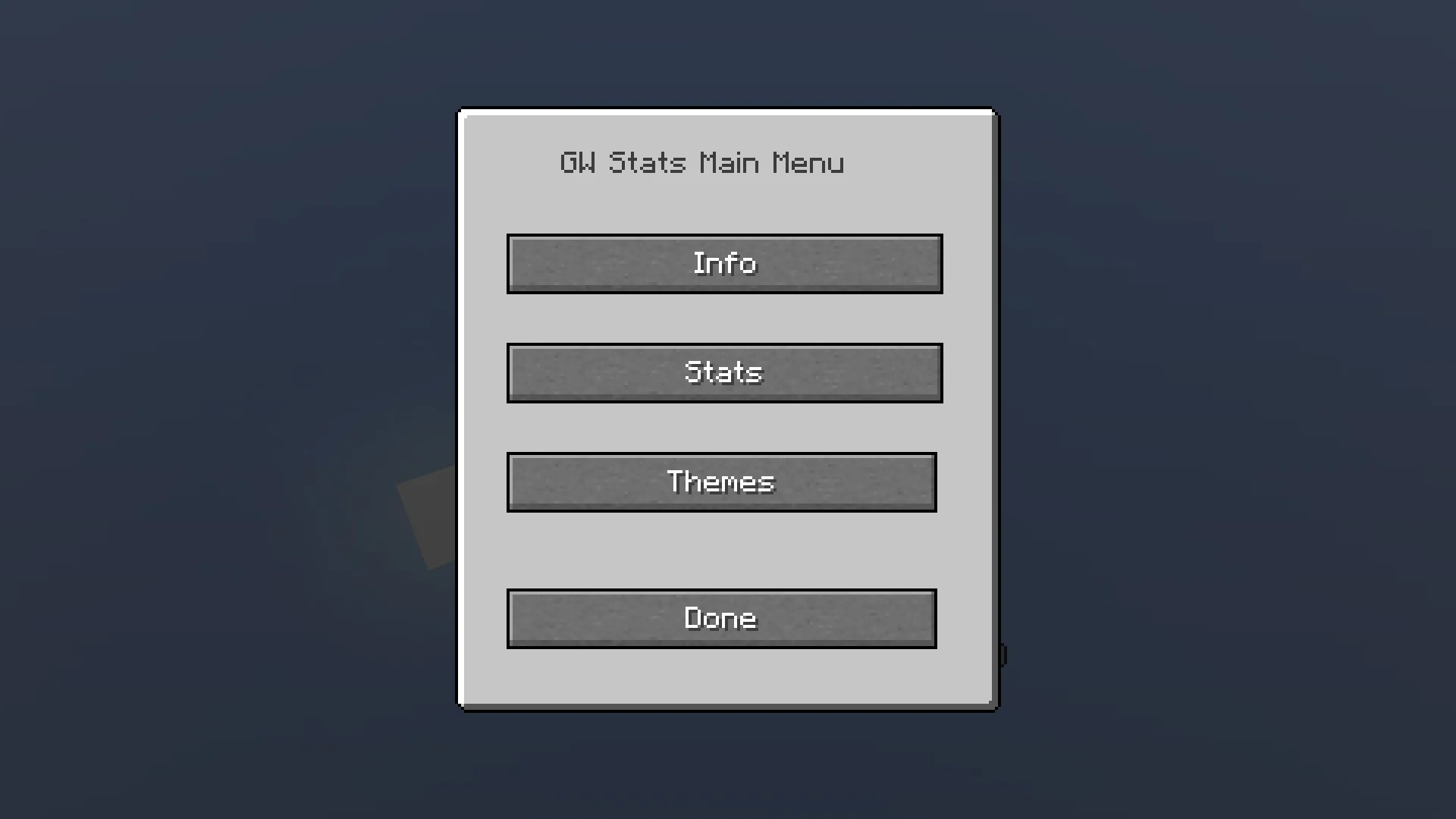 GW Stats, Моды, Minecraft