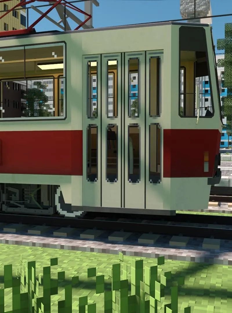 Tram Tatra T6b5 update mtc, Аддоны, Minecraft