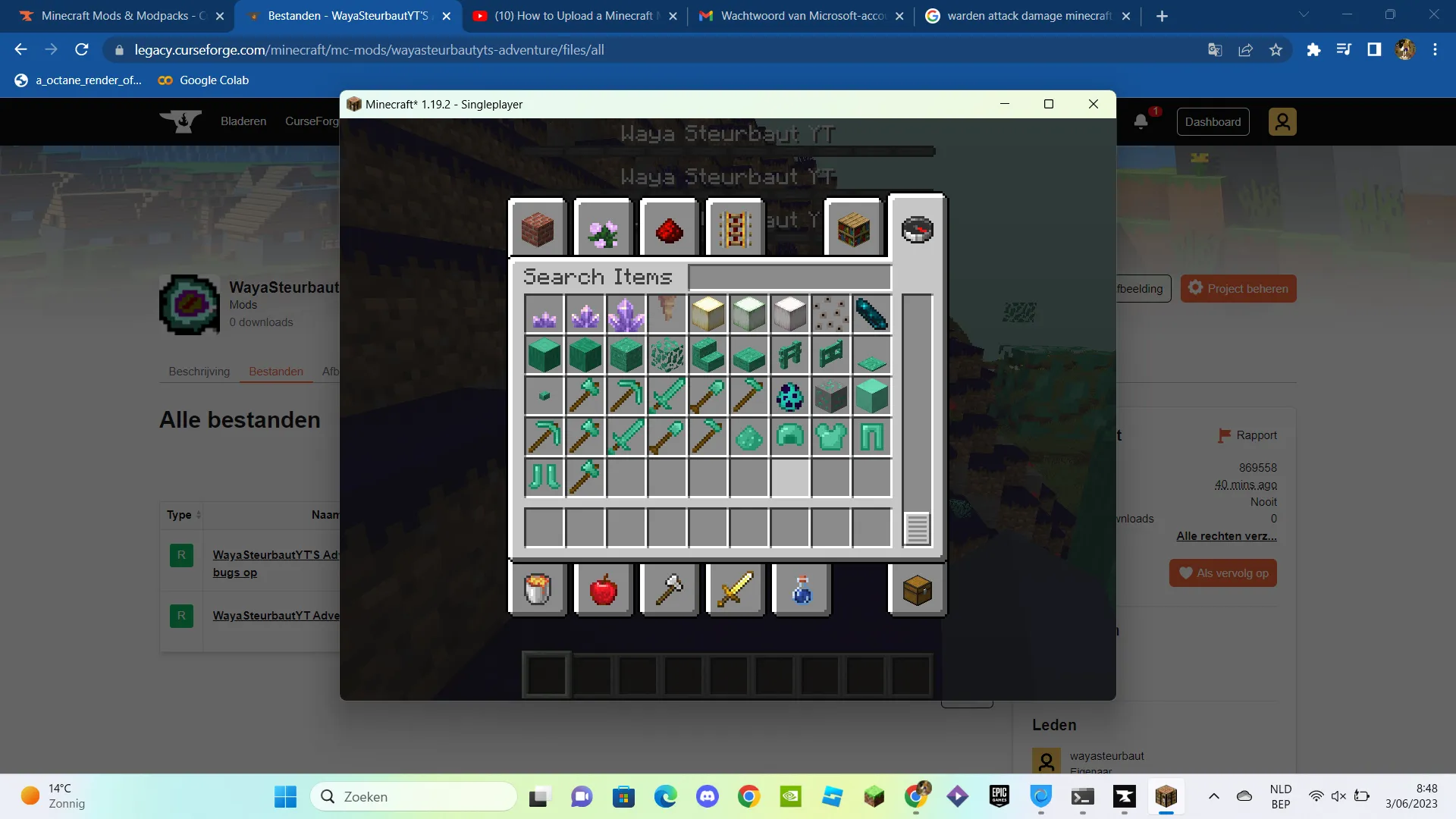 WayaSteurbautYT'S Adventure — скриншот 1 (Моды, Minecraft)