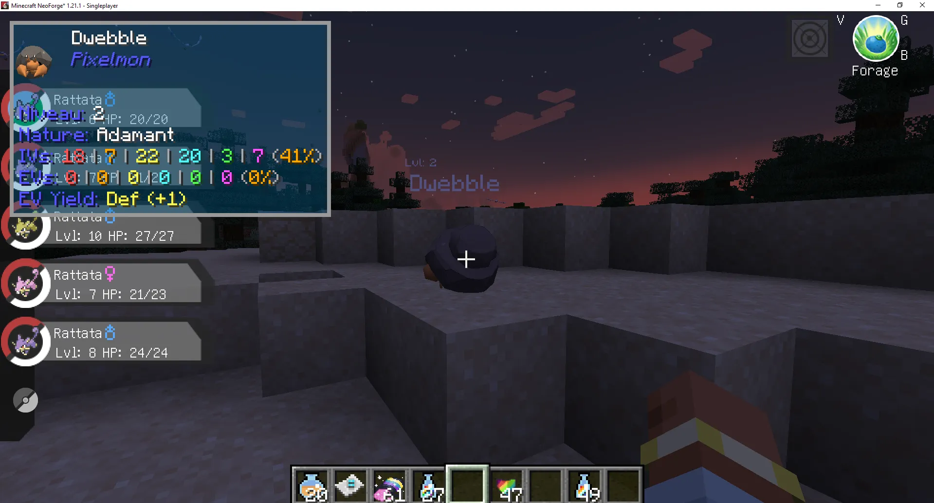 PixelGO - Information - The One Probe (for Pixelmon), Моды, Minecraft