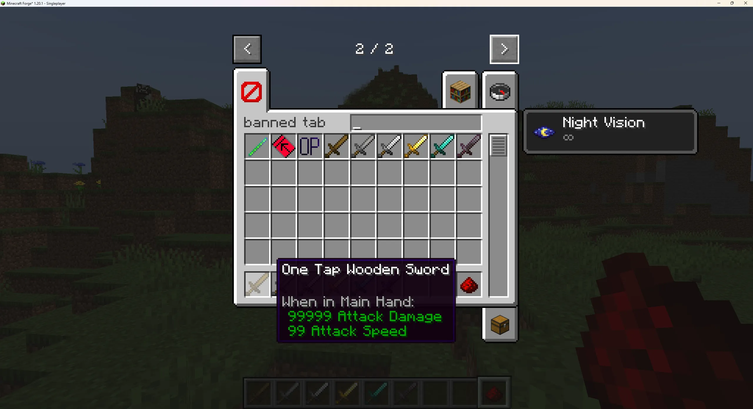 Banned Items, Моды, Minecraft