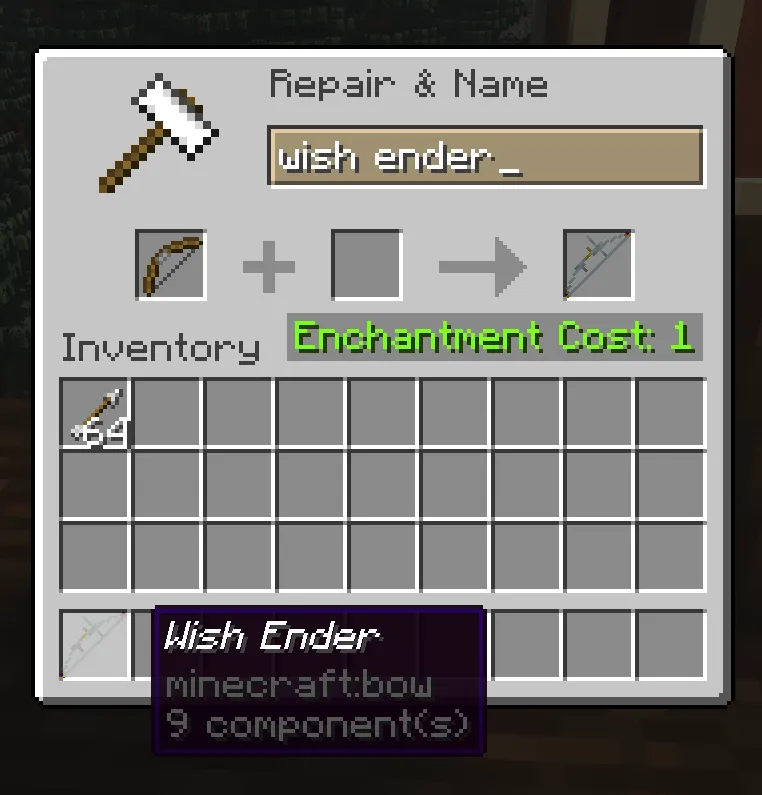 Wish Ender Bow (Destiny), Текстуры, Minecraft