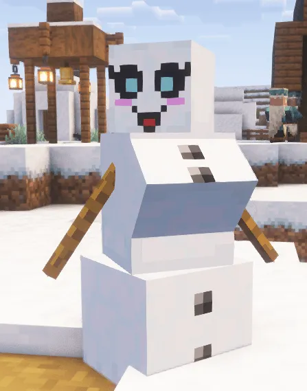 Female Snow Golem — скриншот 1 (Текстуры, Minecraft)