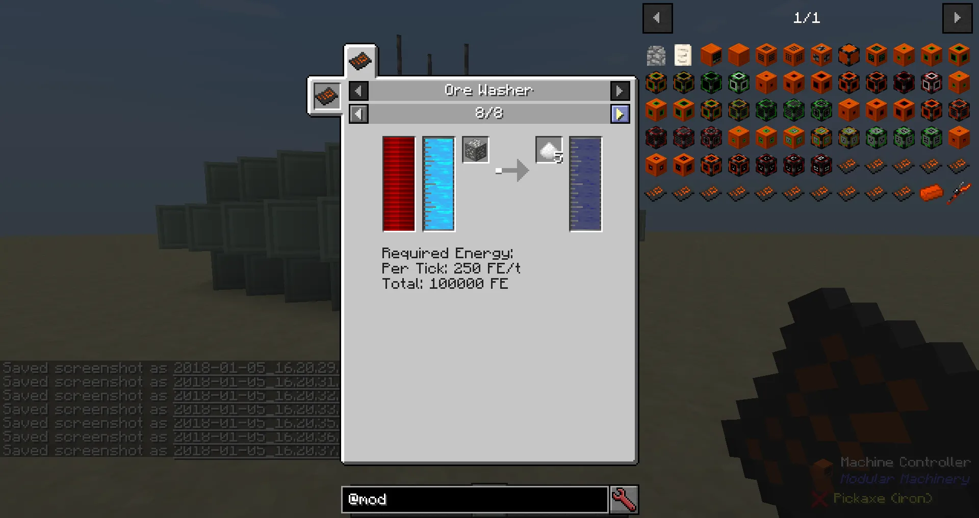 DNS' MM Machines - Ore Washer, Кастомизации, Minecraft