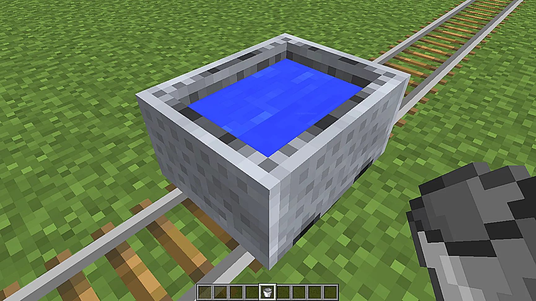 Water Minecart — скриншот 1 (Моды, Minecraft)