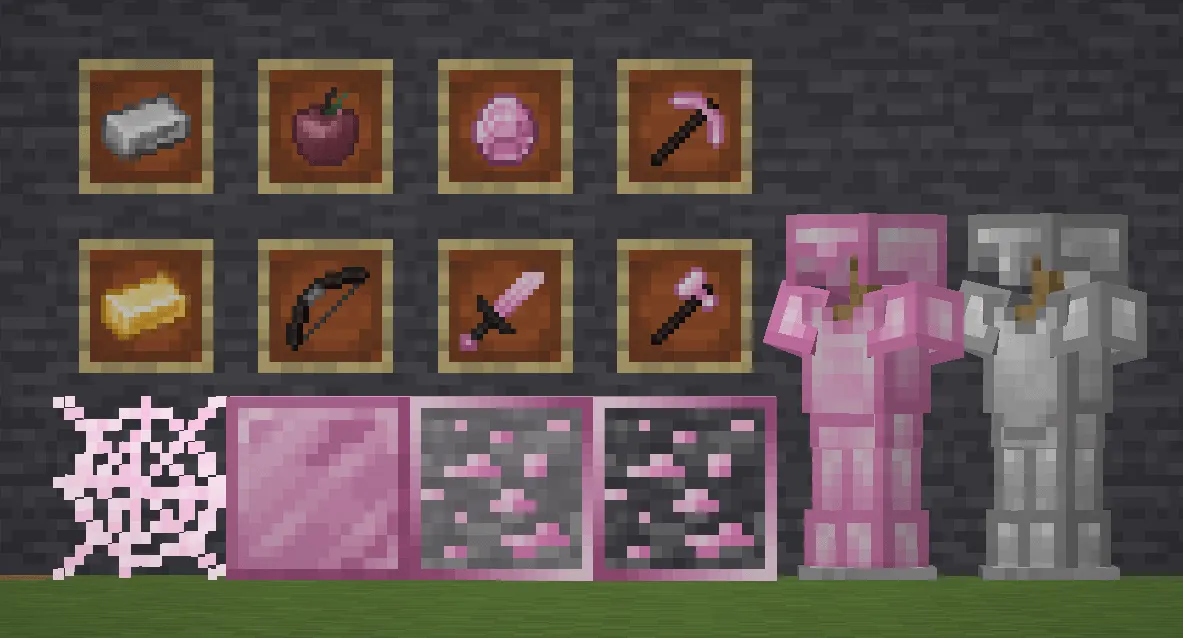 Kunzite - Pink Default 16x — скриншот 3 (Текстуры, Minecraft)