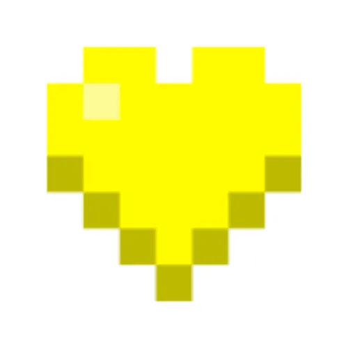 Yellow Hearts Gold — скриншот 1 (Текстуры, Minecraft)