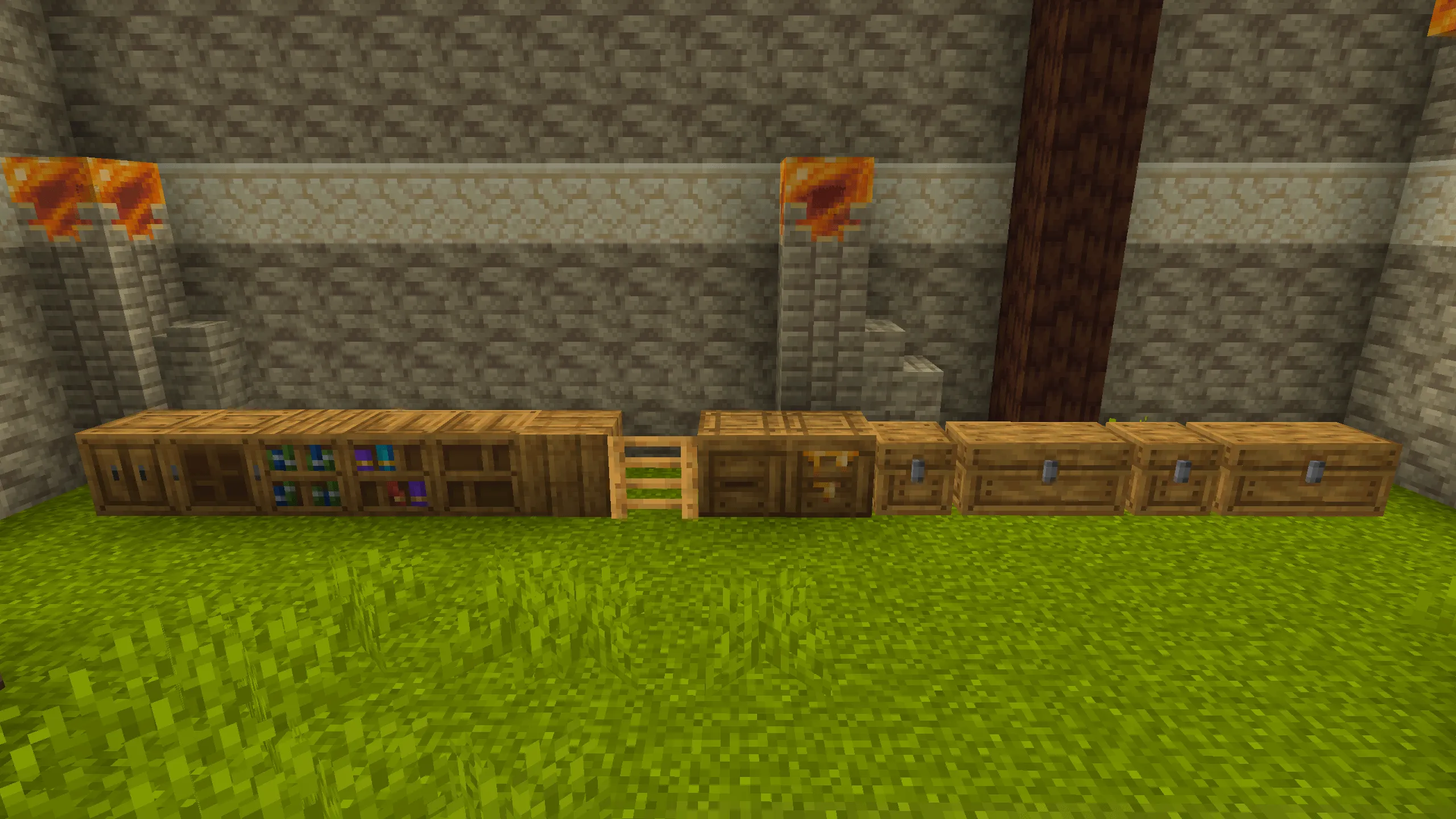 Alex's Caves X Woodworks/FD — скриншот 2 (Текстуры, Minecraft)