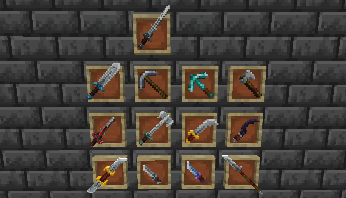 Dungeons Tools 3d, Текстуры, Minecraft
