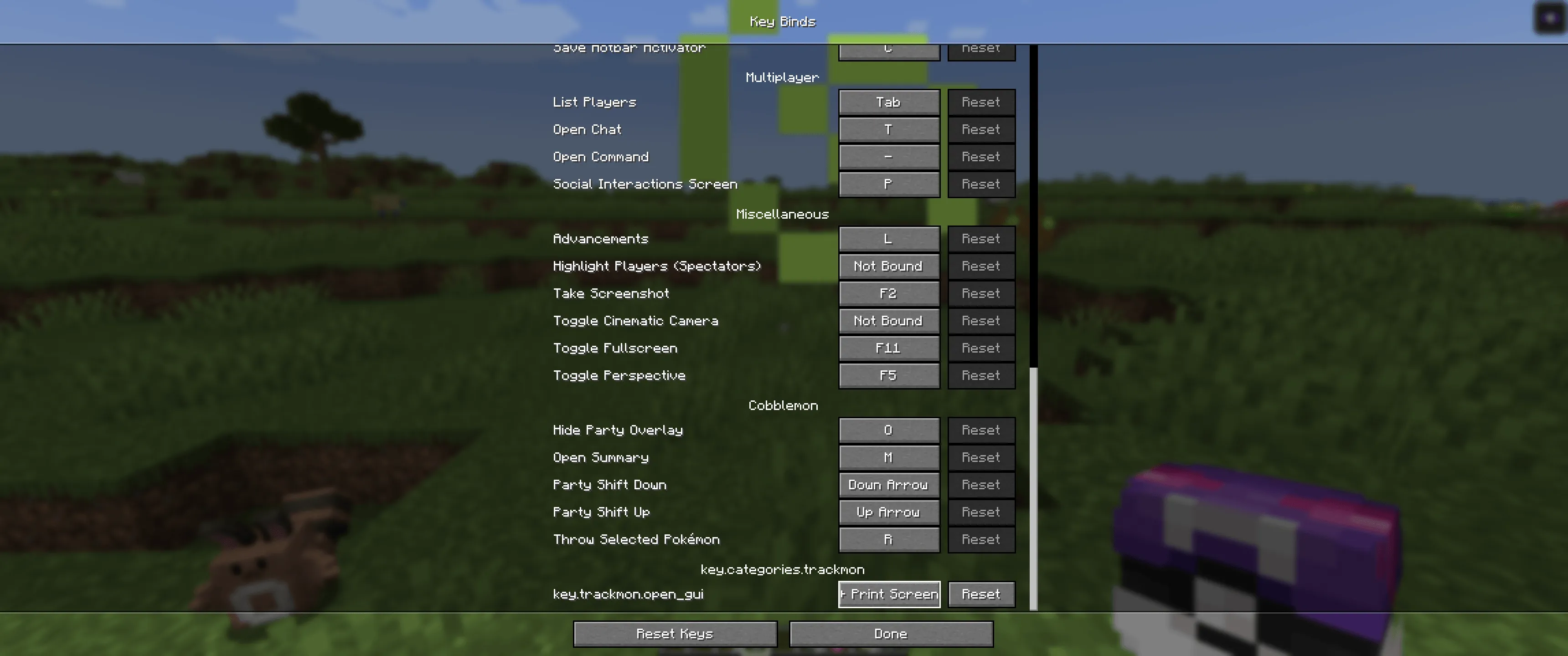 Cobblemon Trackmon, Моды, Minecraft