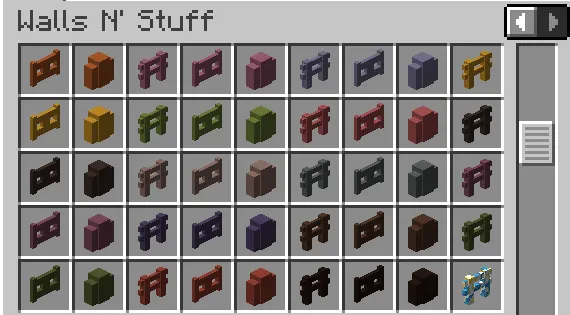 WallsNStuff, Моды, Minecraft