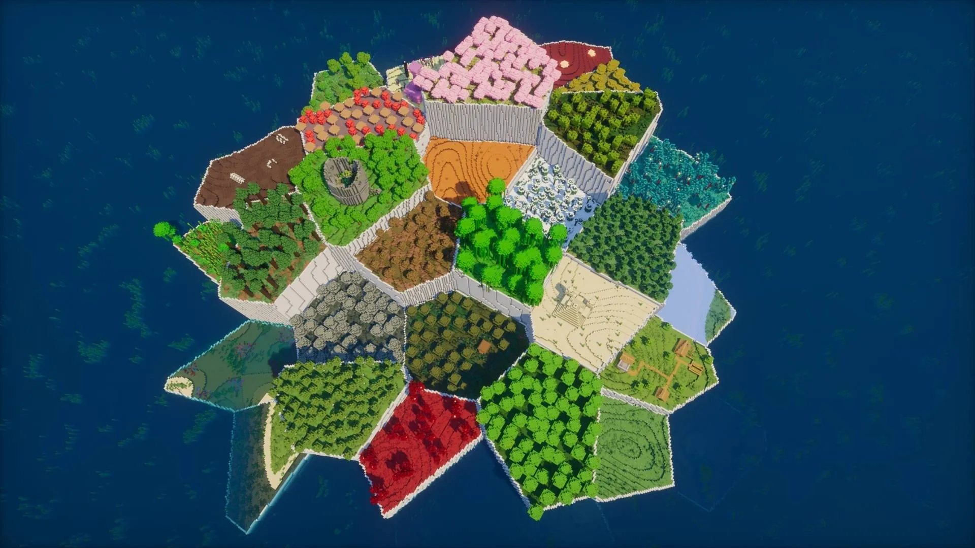 Multi-Biome Survival Island — скриншот 9 (Карты, Minecraft)