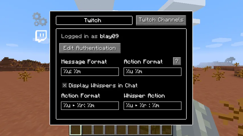 Twitch Chat Integration — скриншот 8 (Моды, Minecraft)