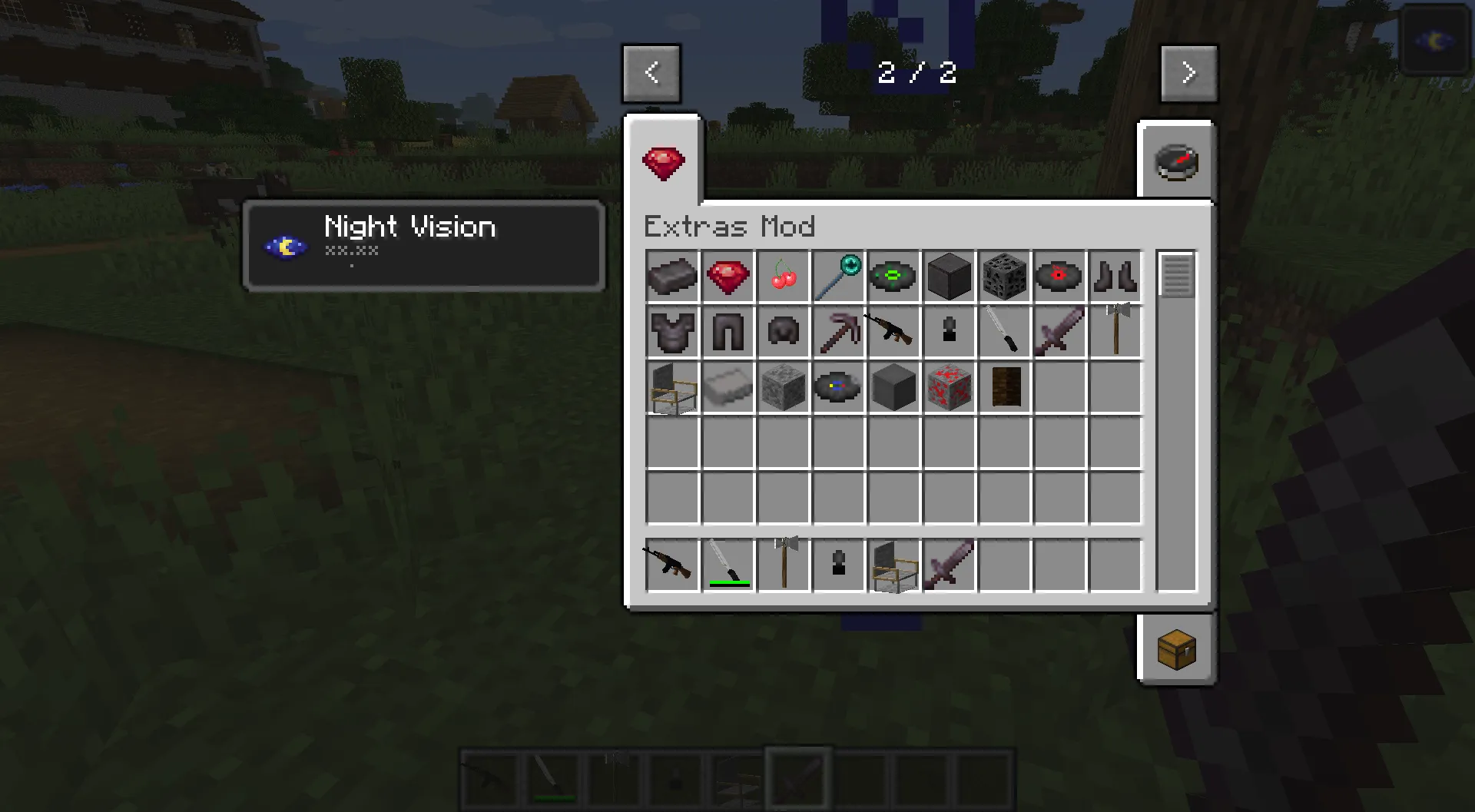 Extras Mod, Моды, Minecraft