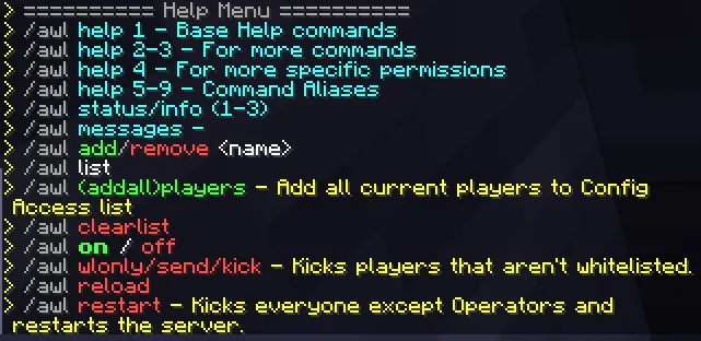 AdvancedWhiteList from Shadorunce — скриншот 8 (Плагины, Minecraft)