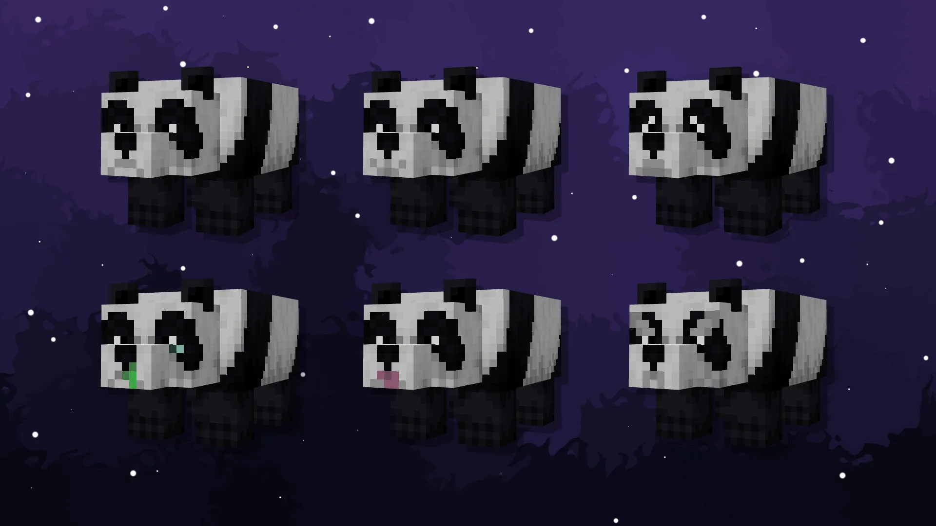 Puffier Pandas, Текстуры, Minecraft