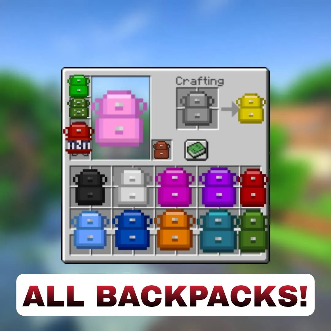 Simple Backpacks Plus+ — скриншот 1 (Моды, Minecraft)