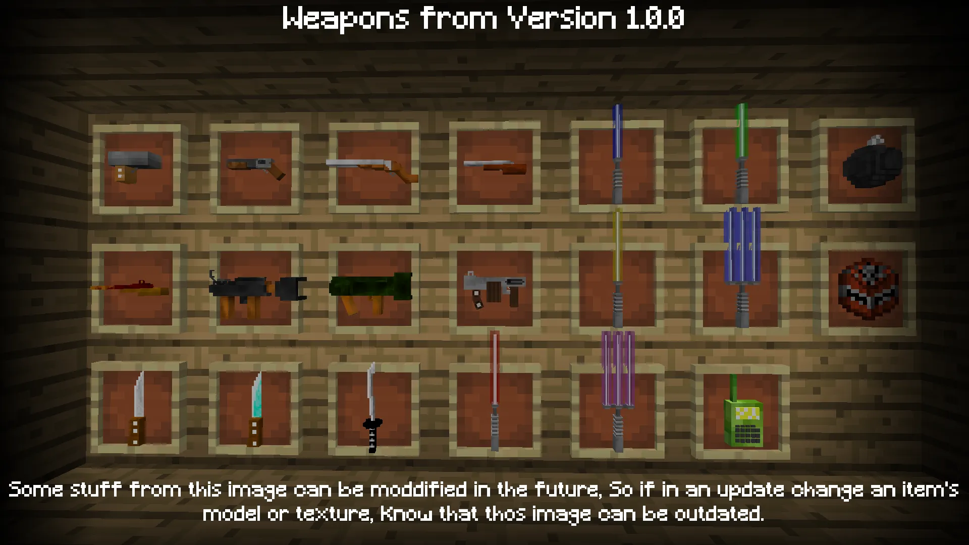 Arsenal: Heck'n Shoot, Моды, Minecraft