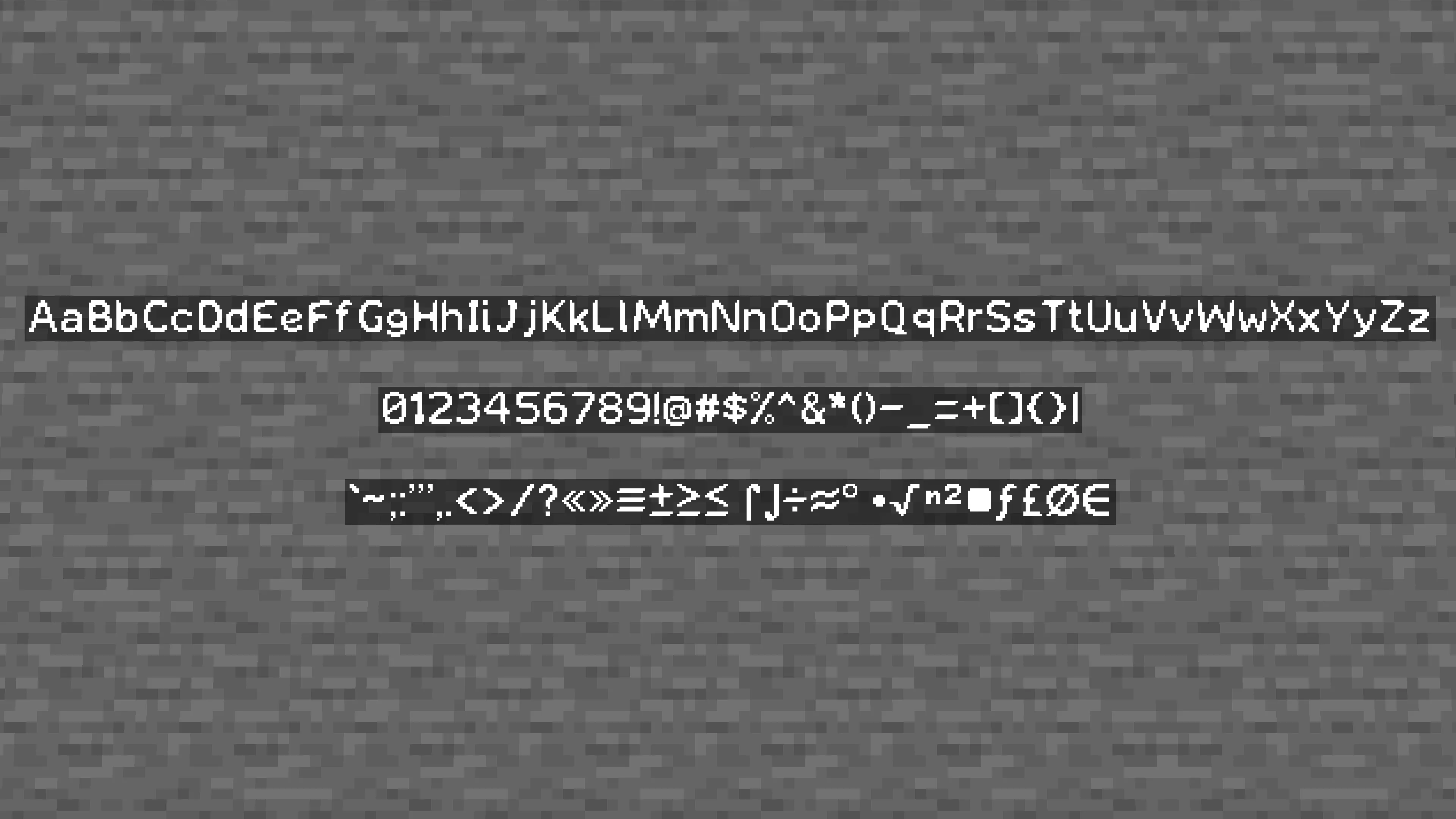 Ecoasis Sans, Текстуры, Minecraft