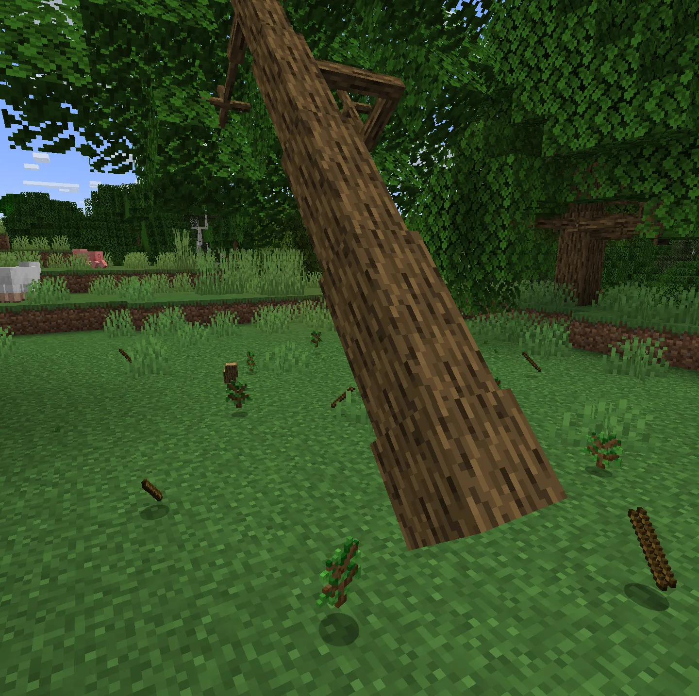 Dynamic Trees: Sapling replacement, Дата-паки, Minecraft