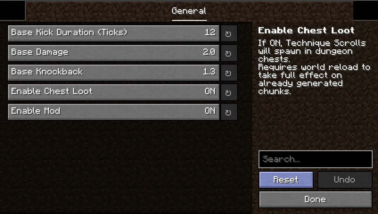 Spartan Kick, Моды, Minecraft