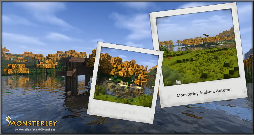 Monsterley Add-on: Autumn — скриншот 2 (Текстуры, Minecraft)