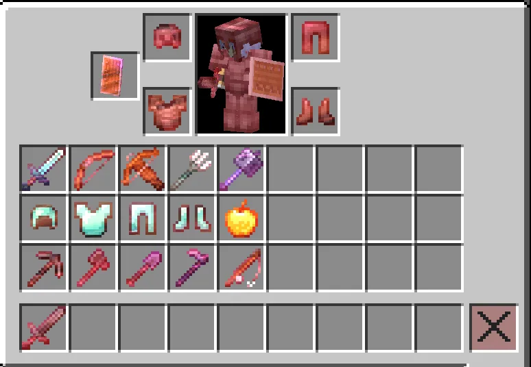 Pink XP Bar and Enchantment Glint — скриншот 1 (Текстуры, Minecraft)