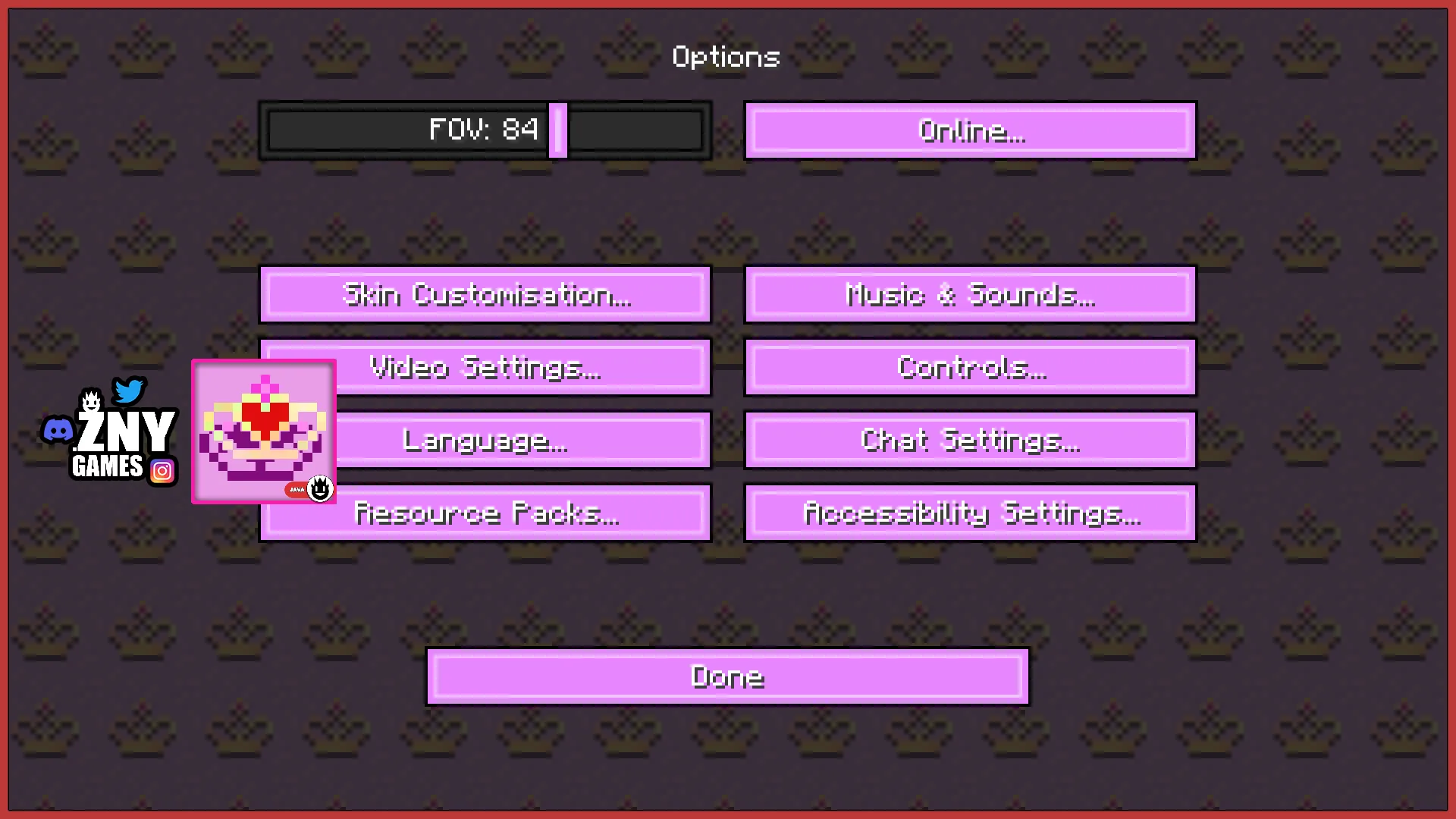 PRINCESS, Текстуры, Minecraft